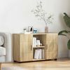 Sideboard, Kommode mit Regal Sonoma-Eiche 88,5 x 30,5 x 55,5 cm j2048p Bild 2