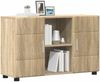 Sideboard, Kommode mit Regal Sonoma-Eiche 88,5 x 30,5 x 55,5 cm j2048p Bild 3
