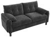 KLAM HOME Sofa Modernes 2-Sitzer Sofa, bequemes Polstersofa aus Chenille Stoff, Polstermöbel im skandinavischen Design, mit dicken Kissen, gemütliche Couch für Wohnzimmer, Schlafzimmer, kleine Wohnung Bild 4