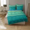 Casatex Bettwäsche Indi Türkis Smaragd Satin 200 x 220 + 2x 80 x 80 cm Bild 4