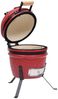 vidaXL 2-in-1 Kamado-Grill, Keramik 56 cm, Rot Bild 2