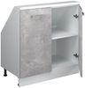 Küchenschrank für Dachschrägen R-Line Beton 80 cm mit 2 Türen Vicco Bild 4