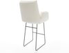 Barstuhl Clea-Flex Bouclé Soft Beige Kufengestell Metall Schwarz Bild 5