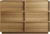 BBWL Stauraumschrank Kommode 6 Schubladen Holz Eiche modern Sideboard groß Aufbewahrungsschrank Schlafzimmer Wohnzimmer stabil grifflos Bild 2