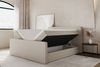 Boxspringbett Schlafzimmerbett CELES 120x220cm Stoff Ascot Rotbraun Bild 2