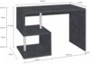 Dmora Schreibtisch Acan, linearer PC-Schreibtisch, Mehrzweck-Bürotisch, platzsparender Schreibtisch mit mehreren Positionen, 100 % Made in Italy, 100 x 50 x 78 cm, Schiefer Bild 3