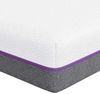 vidaXL Memory-Schaum-Matratze Mittel 160 x 200 cm 16 cm Weiß und Grau 4106331 Bild 2