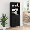 vidaXL Highboard Schwarz Eichen-Optik 69,5 x 32,5 x 180 cm 3416062 Bild 4