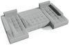Wohnlandschaft Sofa mit Schlaffunktion VOGAR Stoff Aston Flaschengrün Bild 3