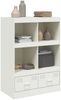 vidaXL Highboard Weiß 67x39x95 cm Stahl 841804 Bild 4