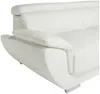 Vente-unique - Ecksofa Leder - Ecke Rechts - Weiß - NAHIA Bild 5