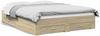 vidaXL Bettgestell mit Schubladen Sonoma-Eiche 150x200cm Holzwerkstoff 3280379 Bild 2