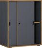 VCM Büroschrank Salia 920733 Anthrazit H. 74 x B. 60 x T. 37 cm Bild 2