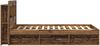 vidaXL Bettgestell mit Stauraum Altholz 120 x 200 cm Holzwerkstoff 3433474 Bild 4