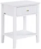 Vente-unique - NIRIVA Bedside table Holz, Platte Weiß - B 35 cm x H 61,5 cm x L 48 cm Bild 2
