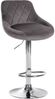 2er Set Barhocker Lazio Samt chrom Bild 3