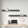 vidaXL Wandregale 2 Stk. Grau 110x11x9 cm Massivholz Kiefer 823611 Bild 5