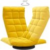vidaXL Bodenstuhl Drehbar Gelb Samt 336571 Bild 5