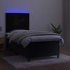 vidaXL Polsterbett mit Matratze & LED Schwarz 80x200 cm Samt Bild 4