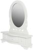 Romantische Spiegelkommode LEVANA weiß 47cm Landhaus Schubladen Bild 2