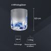 Peill+Putzler Germany 4er Set Trinkgläser mit buntem Boden, 280 ml Volumen, mehrfarbige Trinkbecher, Wassergläser in 6 Farben, Coctailgläser, spühlmaschinengeeignet & pflegeleicht Bild 4