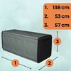 GarPet Gartenbox Gartenbox Wetterfest Outdoor Garten Box Gartenauflagen Gartentruhe XXL Bild 2