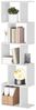VASAGLE Bücherregal, Regal mit 6 Ebenen, 24 x 40 x 191 cm, Standregal, Büroregal, freistehend, Dekoregal, zur Präsentation, modern, für Wohnzimmer, Schlafzimmer, Büro, weiß Bild 5