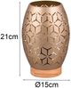 Trio Leuchten Tischleuchte Bidar E27, beige, Metall Bild 4
