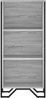 vidaXL Bücherregal Grau Sonoma 50x31x106 cm Holzwerkstoff 848607 Bild 4