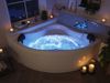 Deluxe Whirlpool Set ENJOY ULTRA mit 80 Düsen und LED ohne Armatur 150 x 150 x 59 cm : Ohne Armaturen Bild 2