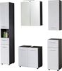 INOSIGN Badmöbel-Set Sovana, (Set, 5-St), Badezimmermöbel mit Hochglanzfronten inklusive Aufsatzleuchte Bild 2