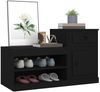 vidaXL Schuhschrank Schwarz 100x42x60 cm Holzwerkstoff 816417 Bild 4