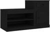 vidaXL Schuhschrank Schwarz 100x42x60 cm Holzwerkstoff 816417 Bild 2