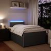 vidaXL Boxspringbett mit Matratze Dunkelgrau 120x200 cm Samt 3290005 Bild 4