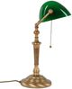 Bankerlampe, Tischleuchte, Metall Glas Bronze, Grün Bild 5