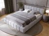 GRAINGOLD Orio Doppelbett 120x200, Polsterbett mit Kopfteil, Bettkasten, Velour-Stoff, Hellgrau Bild 4