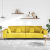 vidaXL Sofa Gelb 250 x 77 x 76 cm Samt 3335159 Bild 3