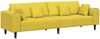 vidaXL Sofa Gelb 250 x 77 x 76 cm Samt 3335159 Bild 2