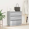 vidaXL Nachttisch mit Schubladen Grau 71 x 34,5 x 75 cm Holzwerkstoff 869639 Bild 4