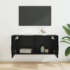 TV-Regal Wandmontierte Schwarz Eichen-Optik 100 x 34,5 x 40 cm Bild 4