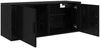 TV-Regal Wandmontierte Schwarz Eichen-Optik 100 x 34,5 x 40 cm Bild 5
