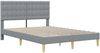 vidaXL Bettgestell mit Matratze Hellgrau 120 x 190 cm Stoff 3415098 Bild 4