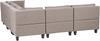 Beliani 'Unstad' Sofa, Braun, Stoff, 72 x 228 x 228 cm, ohne Ottomane, Links Bild 5