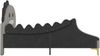 90x200cm Kinderbett, Cartoon Dinosaurier Form, Flachbett, PU Material, Grau Bild 5