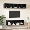 vidaXL TV-Schrankset 4 pcs Schwarz Eichen-Optik Holzwerkstoff 3393421 Bild 4