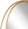 Wandspiegel gold oval 90x55 cm BESSON Bild 5
