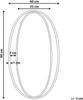 Wandspiegel gold oval 90x55 cm BESSON Bild 2