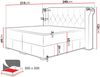 Boxspringbett Massimo, Natur, 200x200 cm Bild 4