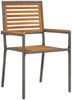 vidaXL Garten Stapelstühle 4 pcs Braun und Grau 54 x 56 x 90 cm 3403059 Bild 4