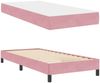 vidaXL Boxspringbett mit Matratze Rosa 80 x 220 cm Stoff 3398772 Bild 4